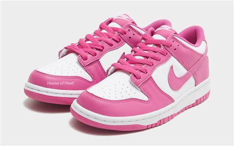 pink Nike Dunk Low women's